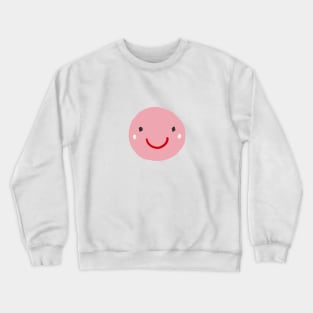pink smiley Crewneck Sweatshirt